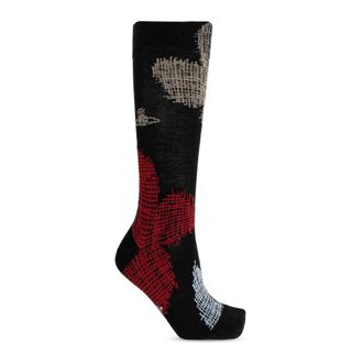 Vivienne Westwood Ondergoed, Dames, Zwart, L, Wol, Kimono Sok