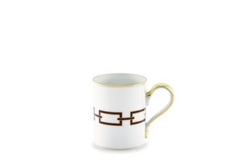 Ginori 1735 Cadenas &Eacute;bano Imperio Taza cc 400