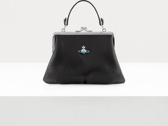 Vivienne Westwood Granny Frame Purse Nappa Leather Black One Size Unisex