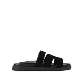 Steve Madden Womens Suede Missile E 015 Sandals - Black - Size UK 6
