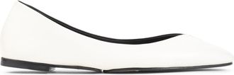 Jacquemus Womens Les Ballerines Ovalo - White Leather - Size EU 37