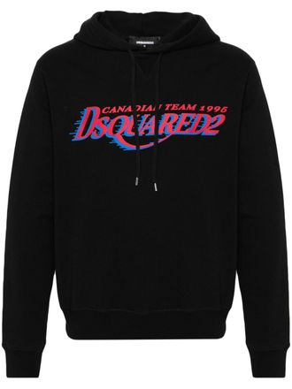 Dsquared2 Hoodie met logoprint - Zwart