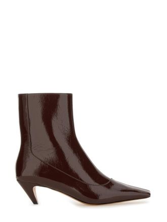 Stella McCartney Cotton-Blend Boots - Bordeaux