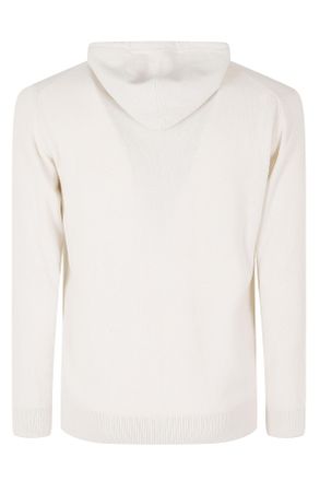 Eleventy Full-Zip Hooded Cashmere Knit Sweater