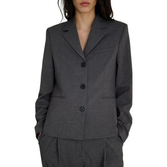 Mango Suit Blazer in Grey at Nordstrom Rack, Size Medium