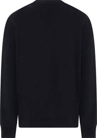 HUGO BOSS Mens Cotton Logo Sweatshirt Black Sweatshirts Sweater