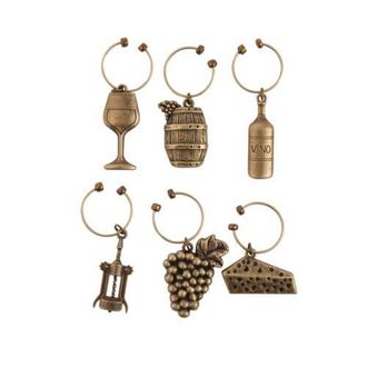 Twine Vineyard Wine Charms Set of 6 in Bronze at Nordstrom