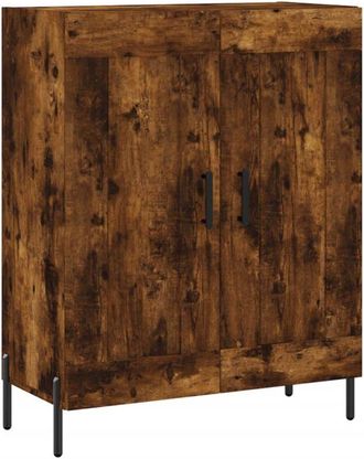 vidaXL Vidaxl - Aparador de madera de ingeniería roble ahumado 69,5x34x90 cm