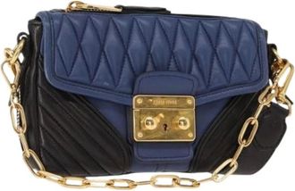 Miu Miu Pre-owned Cross Body Bags, female, Blue, Size: ONE SIZE Pre-owned Cross Body Bag