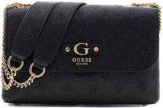 Guess Womens Crossbody Bag Black Logo Polyurethane Crossbody-bags