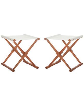 Safavieh Set Of 2 Breanne Outdoor Stools