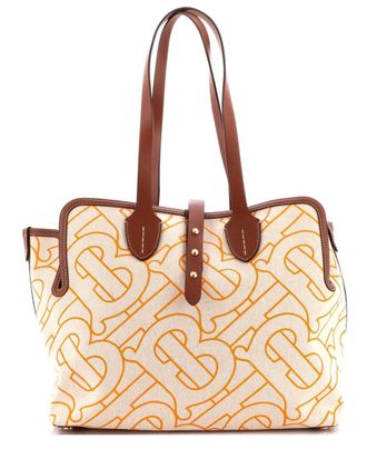 Burberry Soft Belt Bag Xl Tb Monogram Printed Canvas Medium (Authentic Pre-Loved)