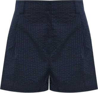 Maison Kitsuné Shorts con applicazione logo - Blu