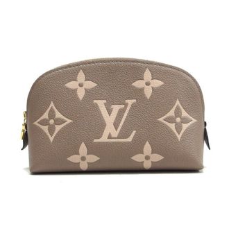 Louis Vuitton Monogram Empreinte Beige Grayish Tourterelle Monogram Empreinte Pochette (Pre-Owned)