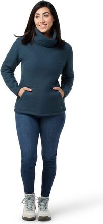 Smartwool Hudson Trail Jacket Womens Twilight Blue Fleece Pullover JZZ47