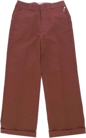 Obey Brede broek - Dames - Wijde Broeken - Bruin - W30 - Broeken