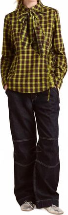 Damson Madder Robyn Shirt In Yellow Check