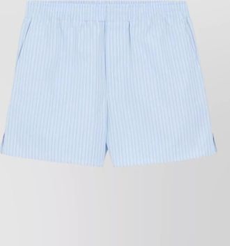Ami striped cotton chino shorts
