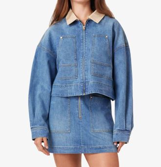 Habitual Utility Denim Jacket In Cove