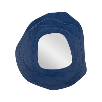 Dmora Dmora - Espejito Piracicaba, Espejo, Objeto De Decoraci&oacute;n De Pared, Decoraci&oacute;n De Espejo, 90x4 H97 Cm, Azul