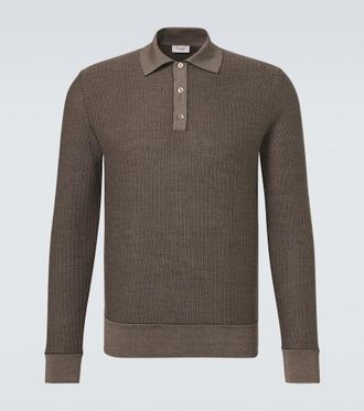 Agnona Wool and silk polo sweater