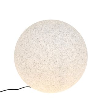 QAZQA Qazqa Moderno L&aacute;mpara De Exterior Moderna Gris 56 Cm Ip65 - Nura Pl&aacute;stico Esfera Adecuado Para Led Max. 1 X 23 Watt