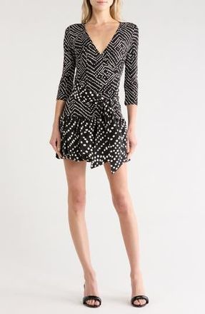 Diane Von F&uuml;rstenberg Heather Dress in Bakit Dot Black at Nordstrom Rack, Size X-Large