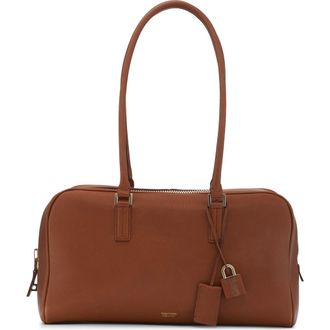 Tom Ford Small Leather Bowling Bag in Caramel at Nordstrom
