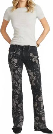 Free People Eva Boot Cut Jeans In Phantom Hallucination