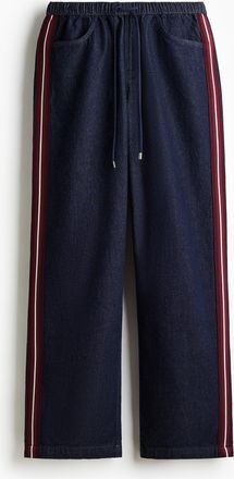 H&M Denimhose mit Kordelzug - Blue