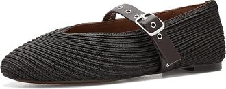 Madewell The Remy Mary Jane Flat in Straw Womens Flat Shoes Dark Carob : 10.5 M, Leather