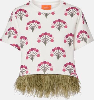 La DoubleJ La Scala printed cotton jersey T-shirt