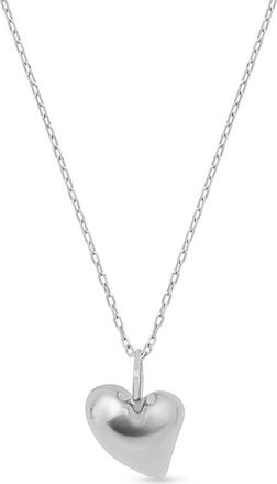 Bony Levy 14K Gold Heart Pendant Necklace in 14K White Gold at Nordstrom Rack, Size 18