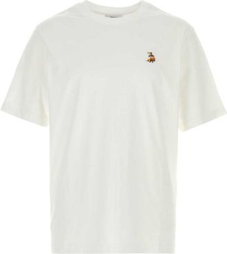 Maison Kitsun&eacute; White Cotton T-shirt