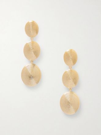 LI&Eacute; STUDIO Orecchini In Argento Con Finitura Oro The Ruby