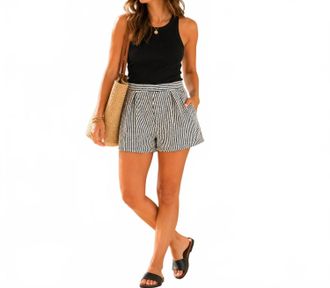 Sundays High Waist Berry Shorts In Black White
