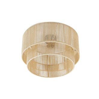 Lindby L&aacute;mpara de techo de Papel Marr&oacute;n