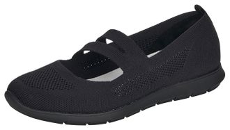 Remonte Riemchenballerina REMONTE, Damen, Gr. 36, schwarz, Textil, Schuhe Riemchenballerina, Slipper, Schlupfschuh, Slip-On Sneaker im sportiven Design