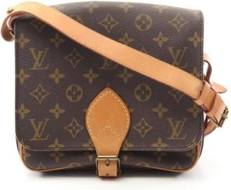 Louis Vuitton Pre-owned Cross Body Bags, female, Brown, Size: ONE SIZE Pre-owned Canvas shoulder-bags