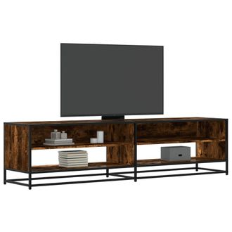 Berkfield Home TV Cabinet Smoked Oak 180.5x40x46 cm Engineered Wood in Brown