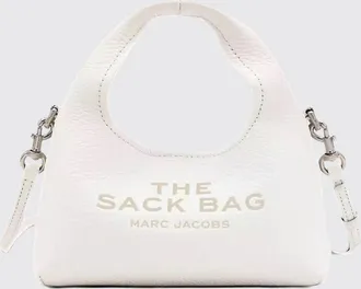 Marc Jacobs Borsa a mano mini The Sack in pelle martellata con pochette interna