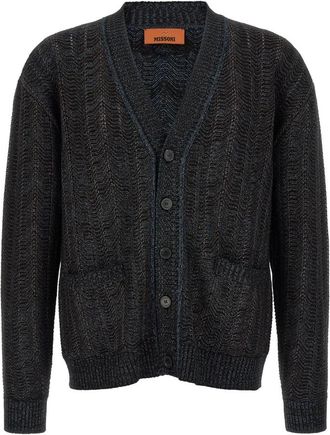 Missoni Heren, Truien, Blauw, Maat: XL Wol