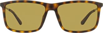 Dragon DR107S Plant-Based Resin Rectangle Sunglasses - Brown