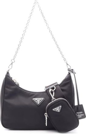 Prada Pre-owned Prada Saffiano Trimmed Re Nylon Re Edition 2005 Satchel Ladies MOQ68BW3OHSRUDCG