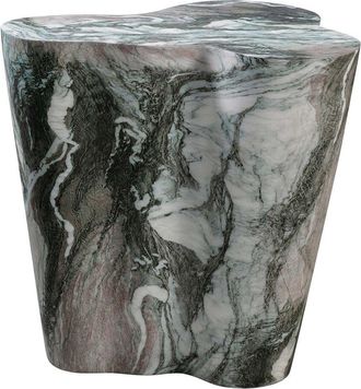 TOV Furniture Tov Furniture Slab Faux Marble Short Side Table