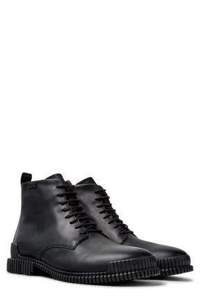 Camper Pix Leather Ankle Boot in Black at Nordstrom, Size 43