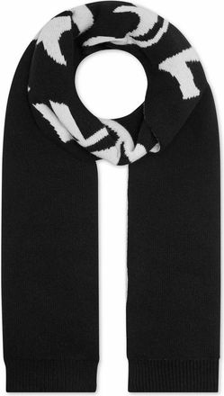 Philipp Plein Long Scarf Gothic - unisex - Wintersjaals - Zwart - ONE Size - Wol - Accessoires