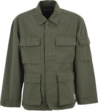 Carhartt Work in Progress Manderson Jacket - Heren - Zomerjassen - Groen - M - Katoen - Jassen