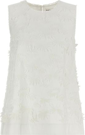 P.A.R.O.S.H. White Cotton Womens Blouse