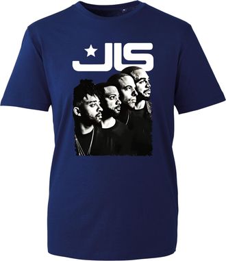 Generic JLS Inspired Graphic Band Tee Music Fans Gift Retro Concert Tour Style T-Shirt for Men and Women (Navy, 4XL Years)
